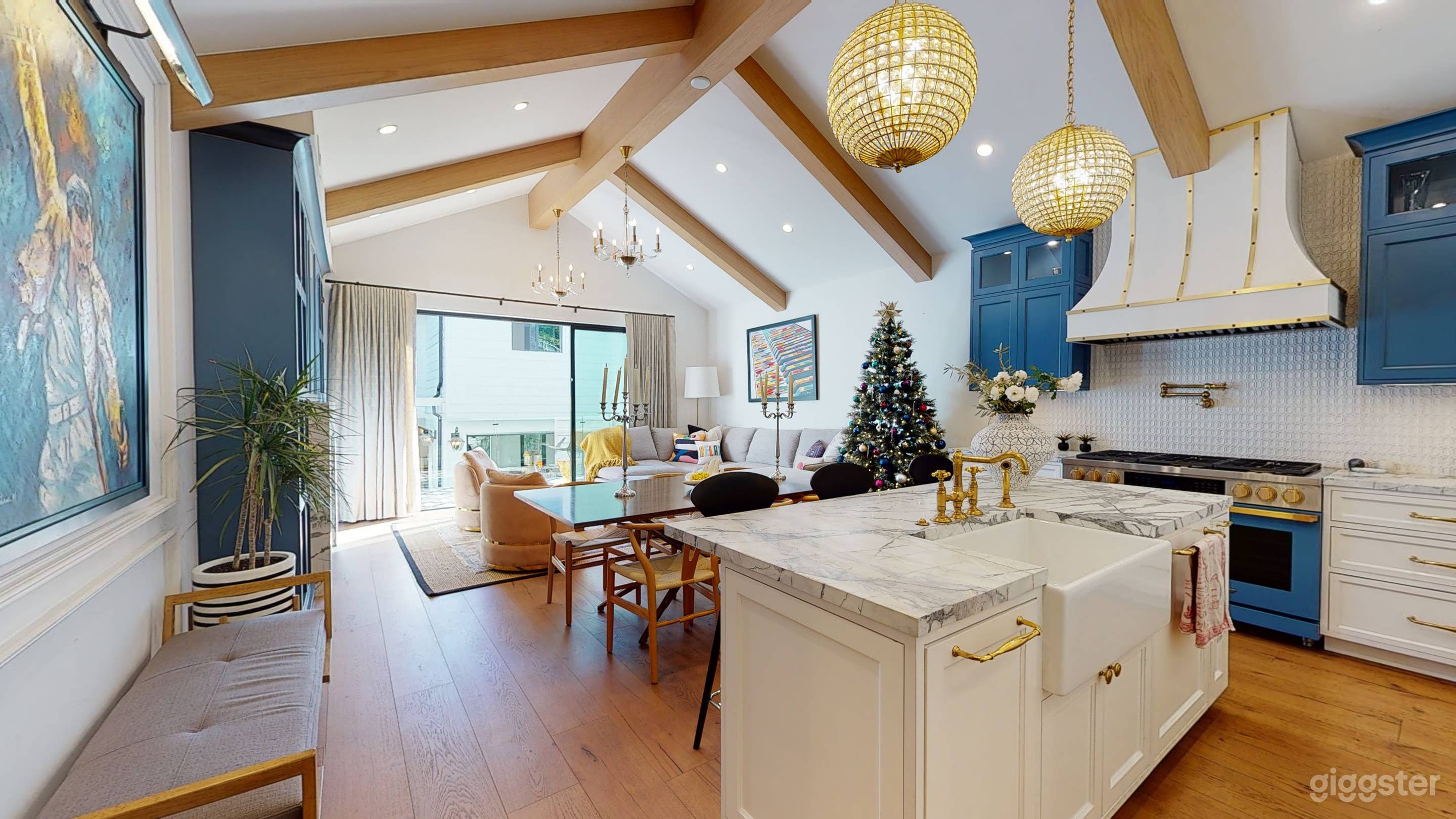 Marble counter top, custom cabinetry 
