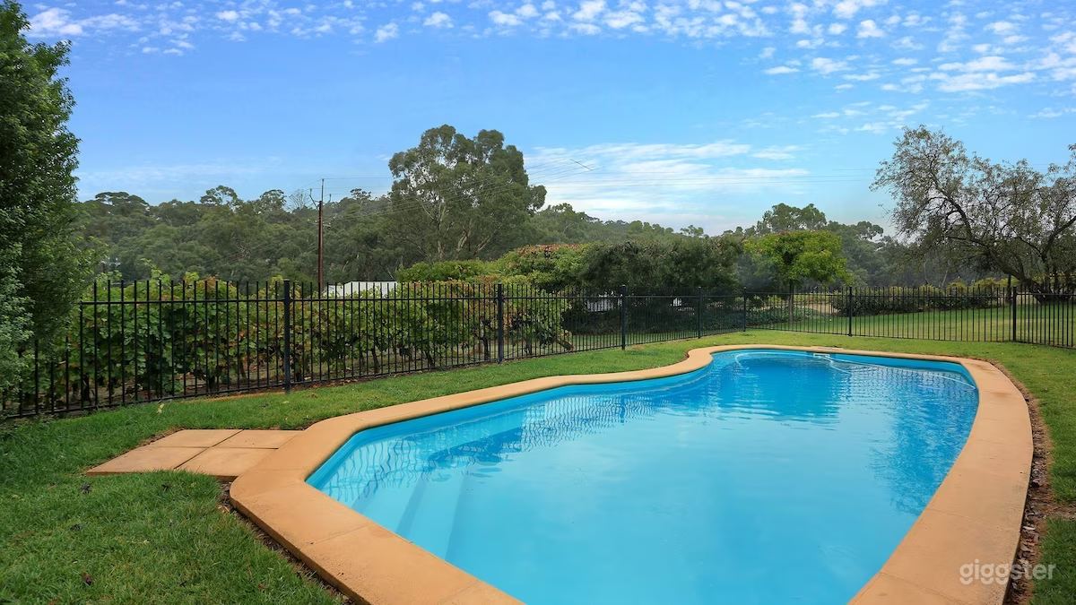 Outdoor Swimming Pool Hire in a 46 Acre Vineyard Photo 1