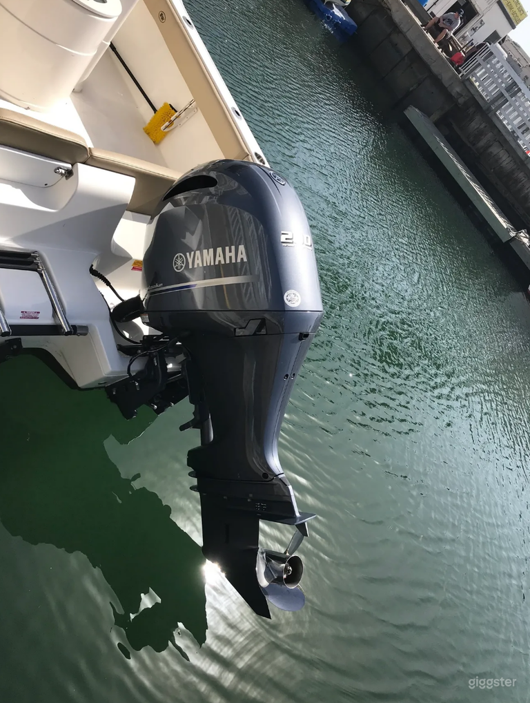  22' Cobia Center Console with a 2022 Yamaha 200 Outboard 