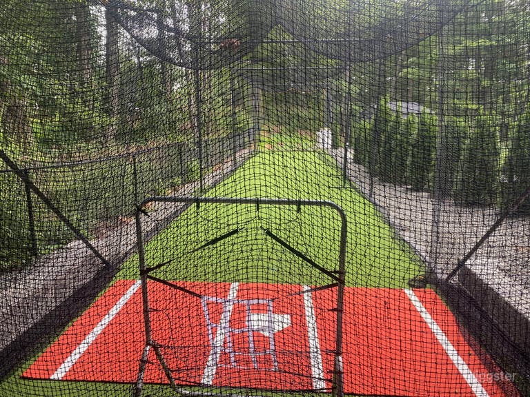  Behind the batters box 