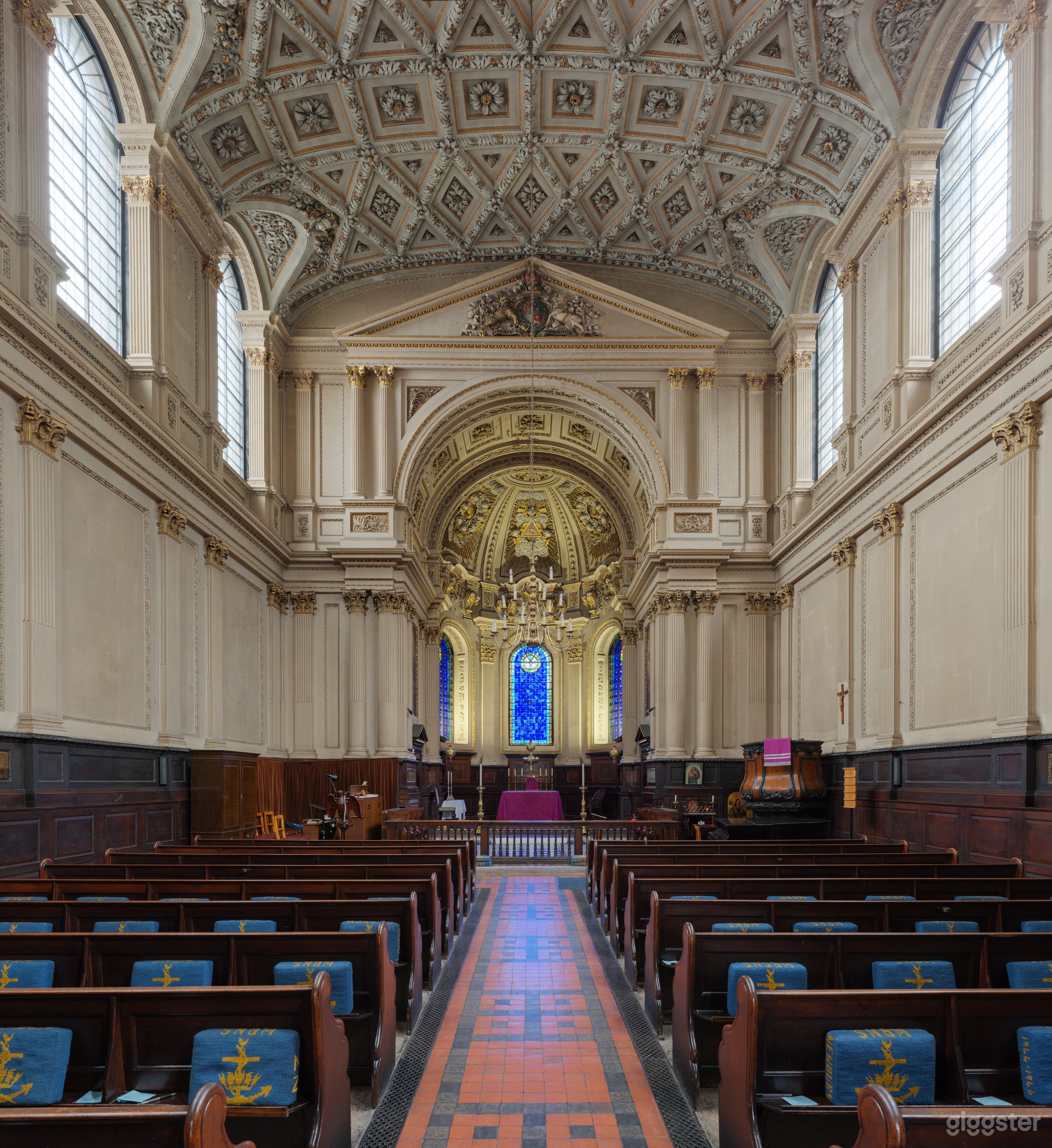 View of the Nave with pews