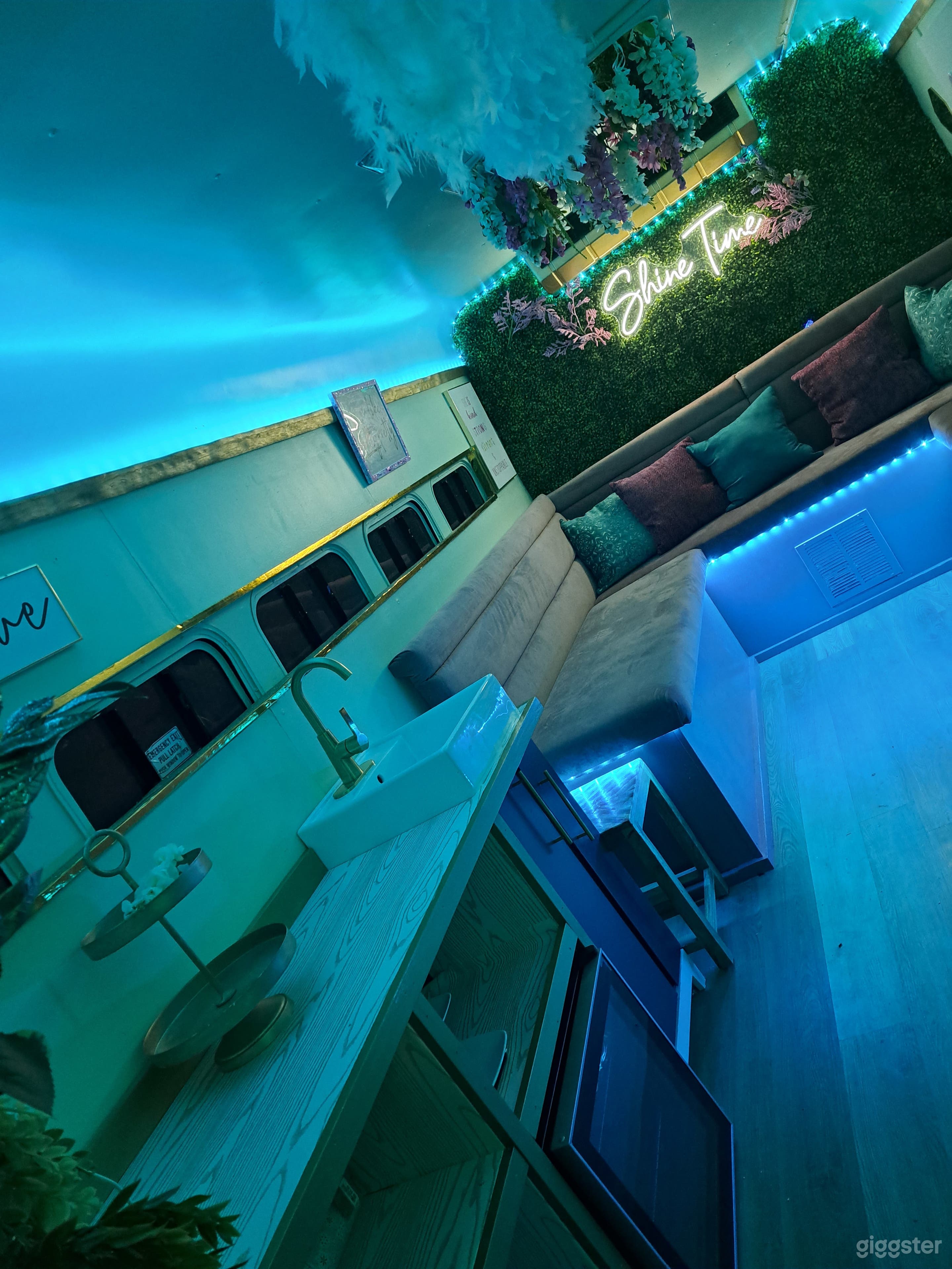 Glamorous Decor, Custom Lighting, Wet Bar with functional Sink