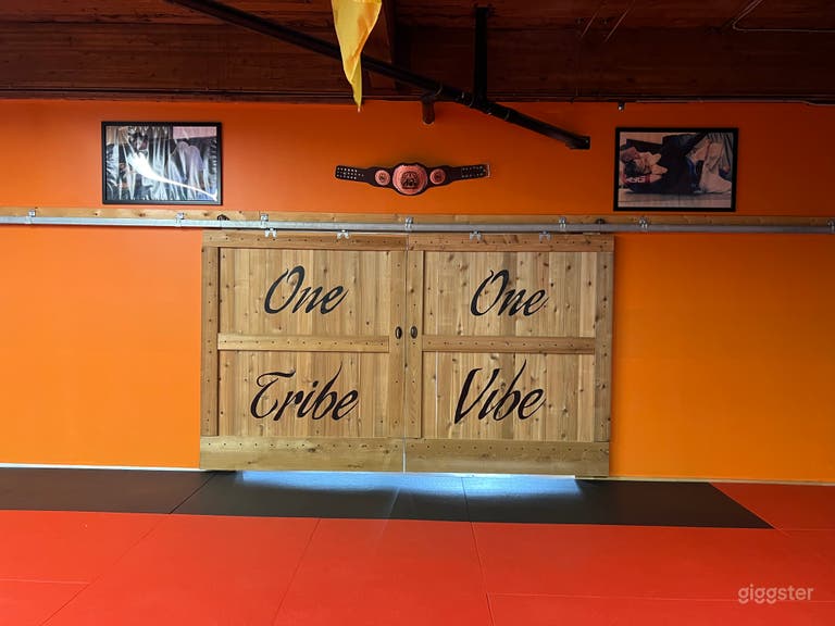  These custom built barn style doors help to separate the two rooms and their open  concept make it easy to transform the room into separate 