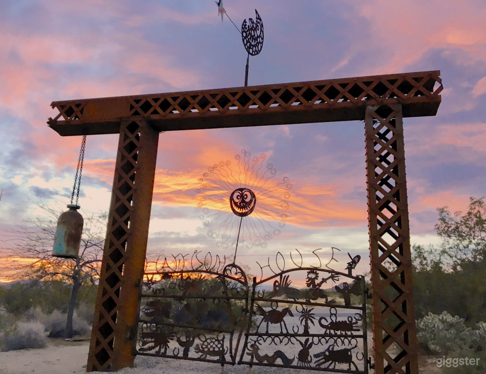 The Harrison House gate 