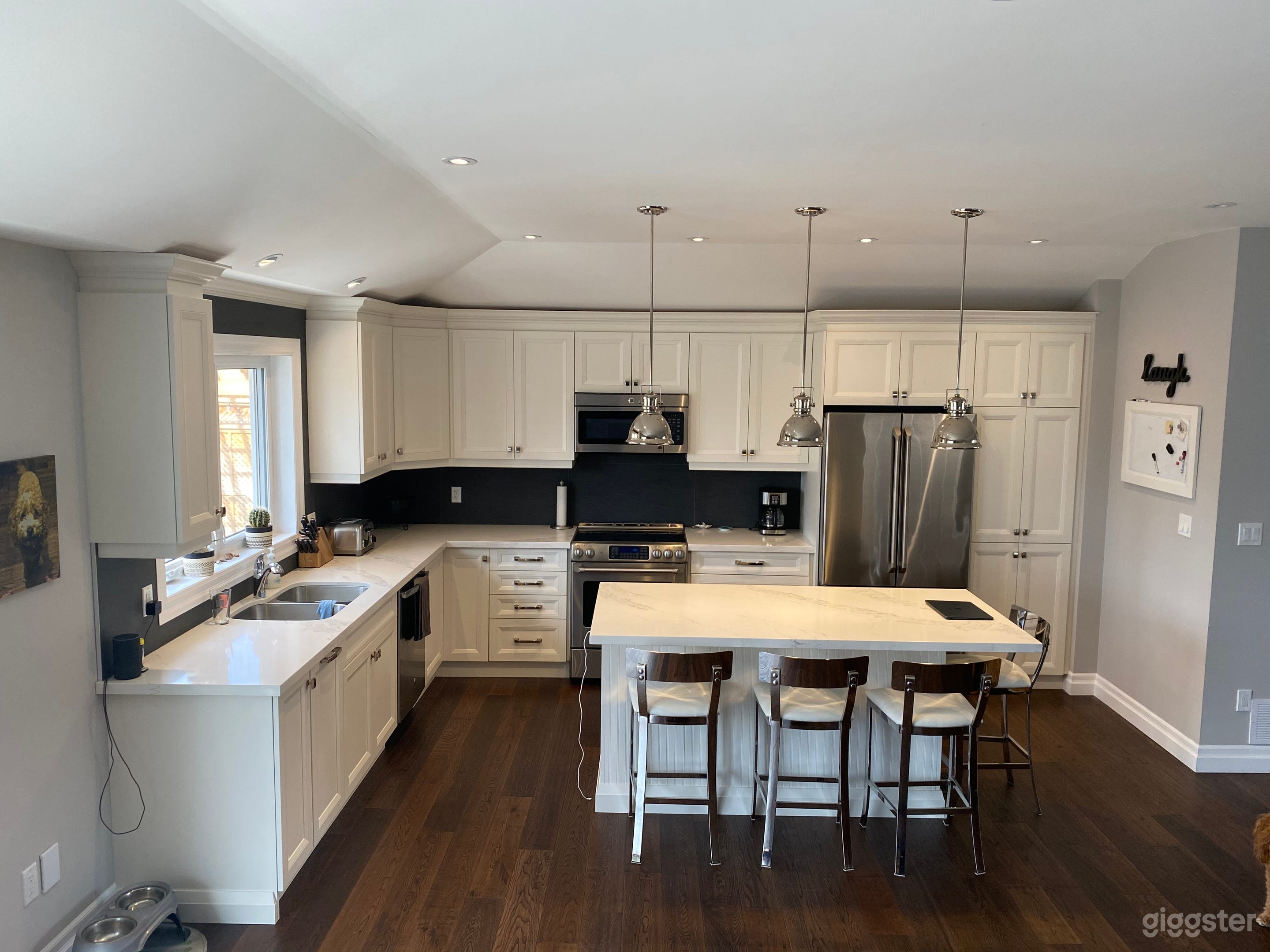 bright, high, open and modern kitchen