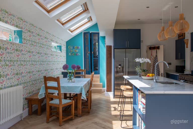  Open plan kitchen area looking back through the house towards living room 