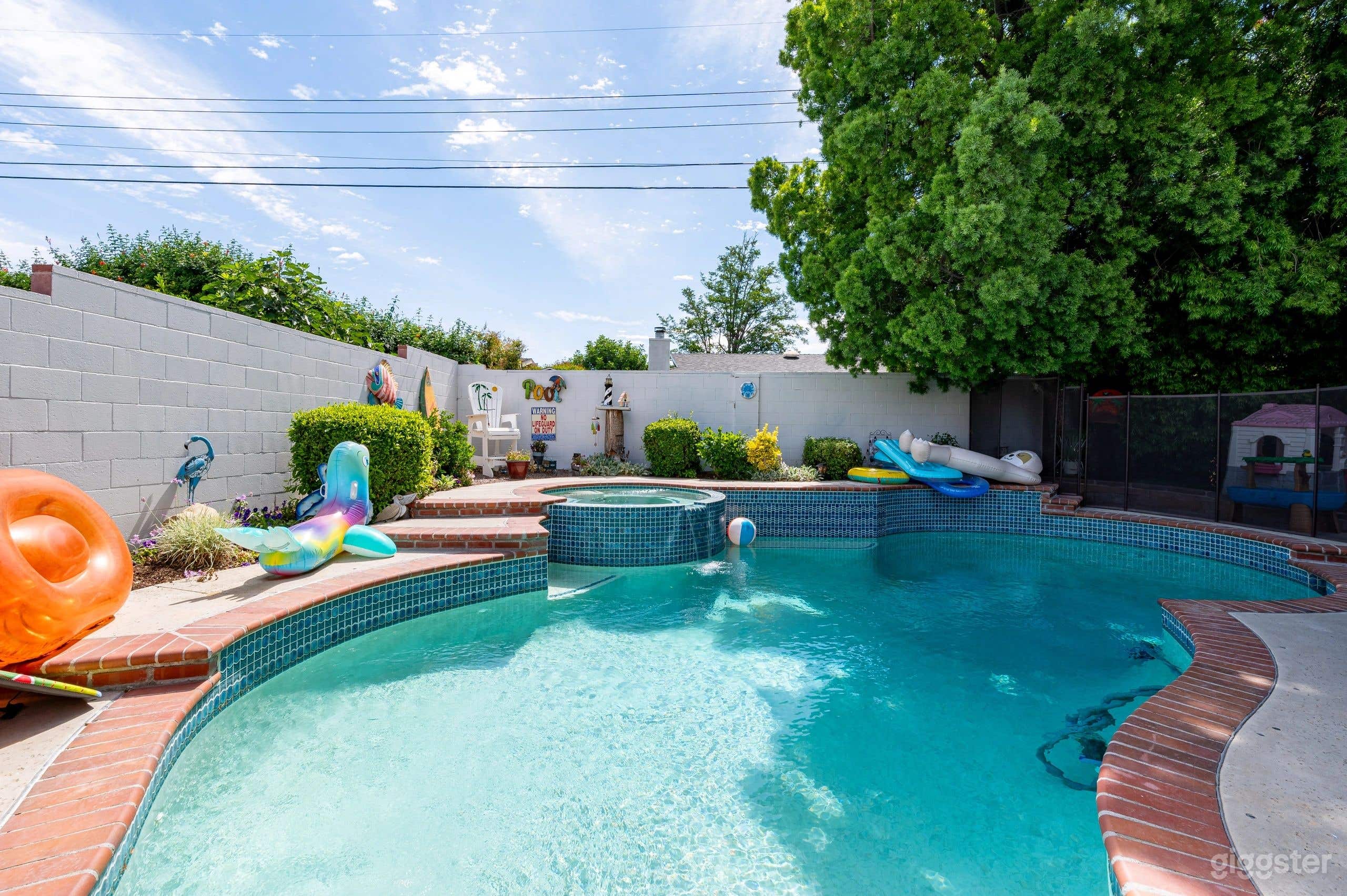 Baby-Blue House Swimming Pool Photo 1