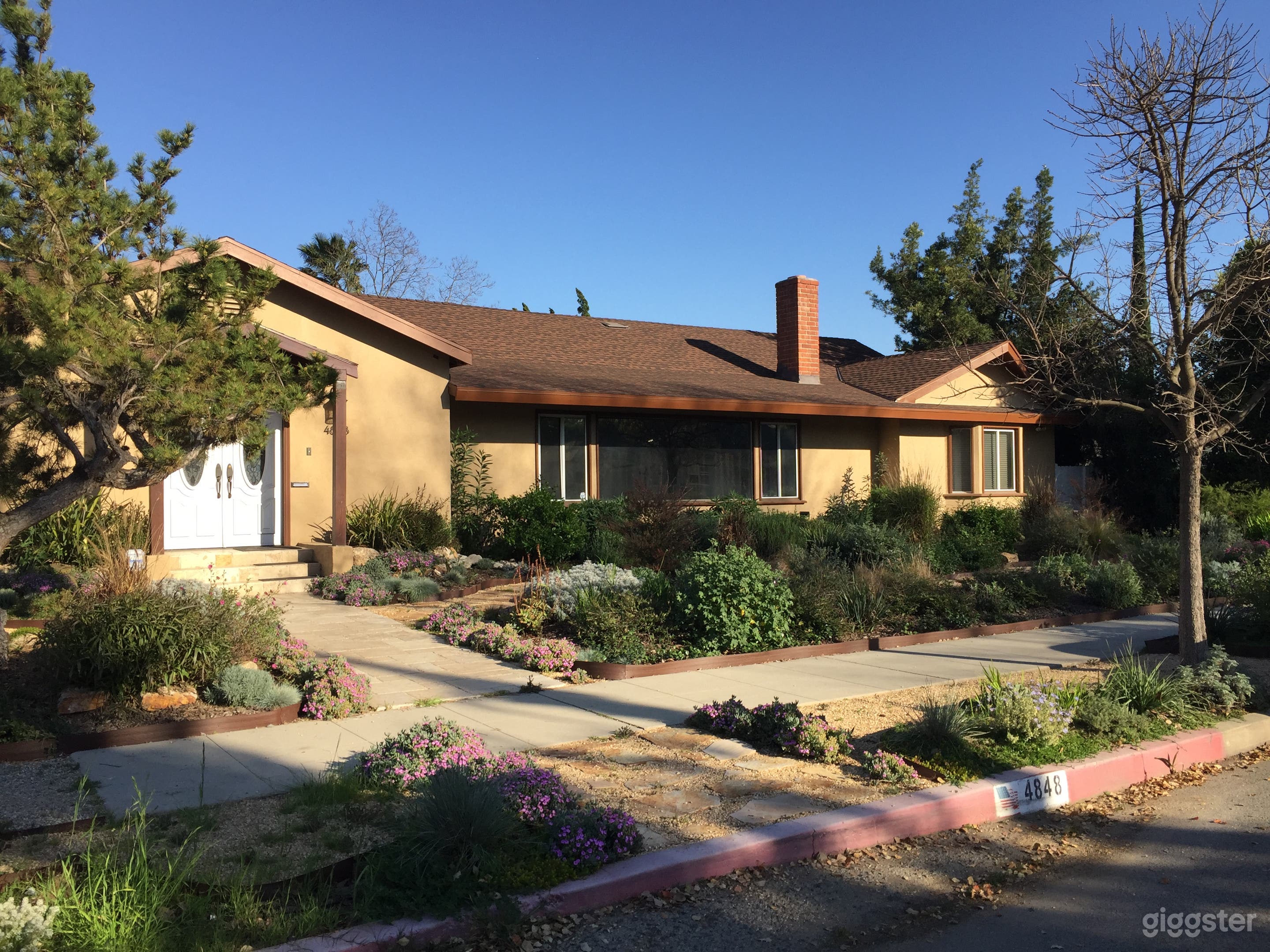 Sprawling ranch home.
