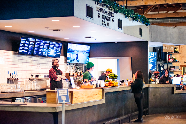  Versatile event venue with a modern industrial aesthetic 