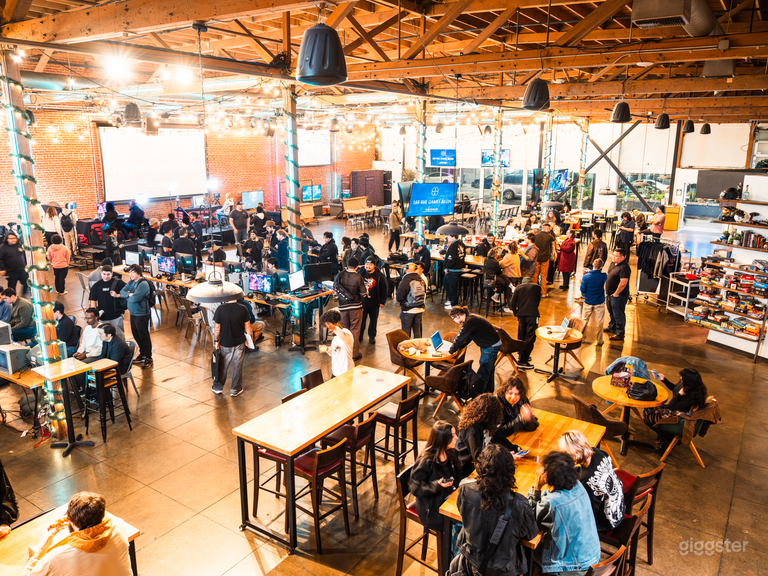 Versatile event venue with a modern industrial aesthetic 