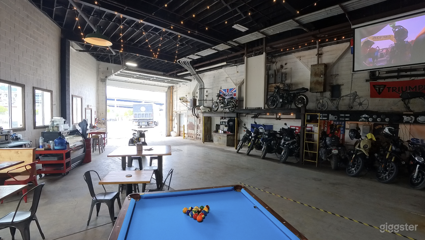 Industrial Motorcycle Workshop and Community Lounge Photo 4