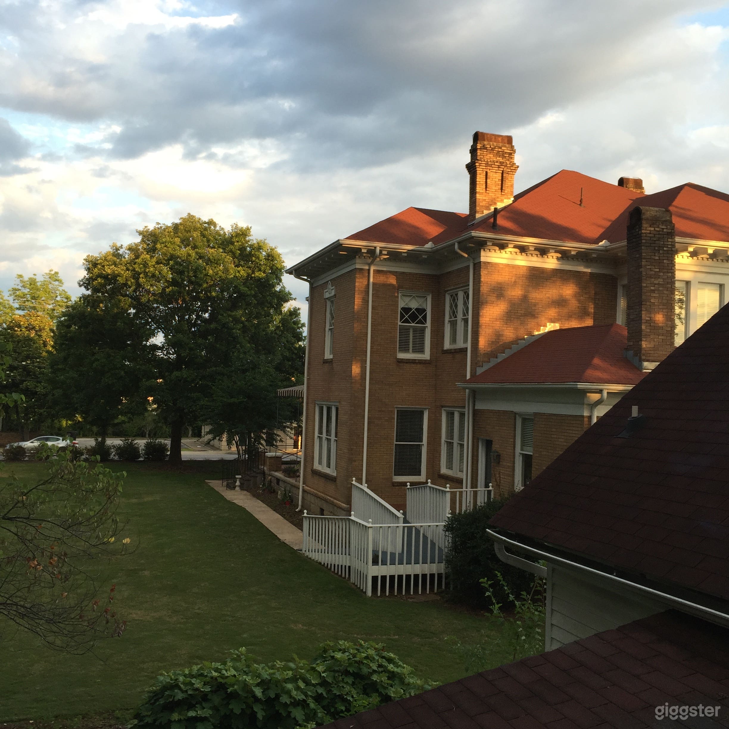 Rear of the building.