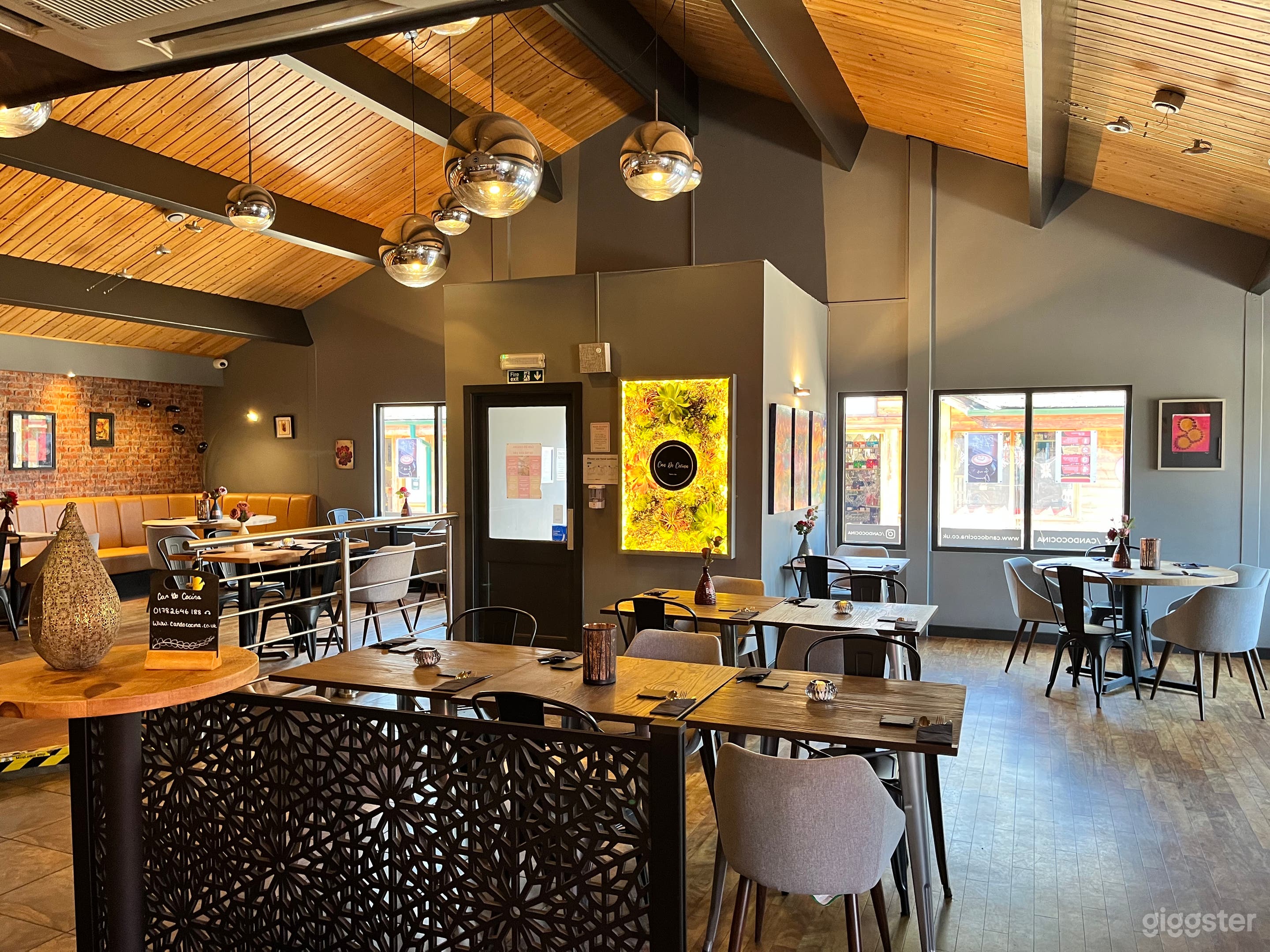 Middle of restaurant 