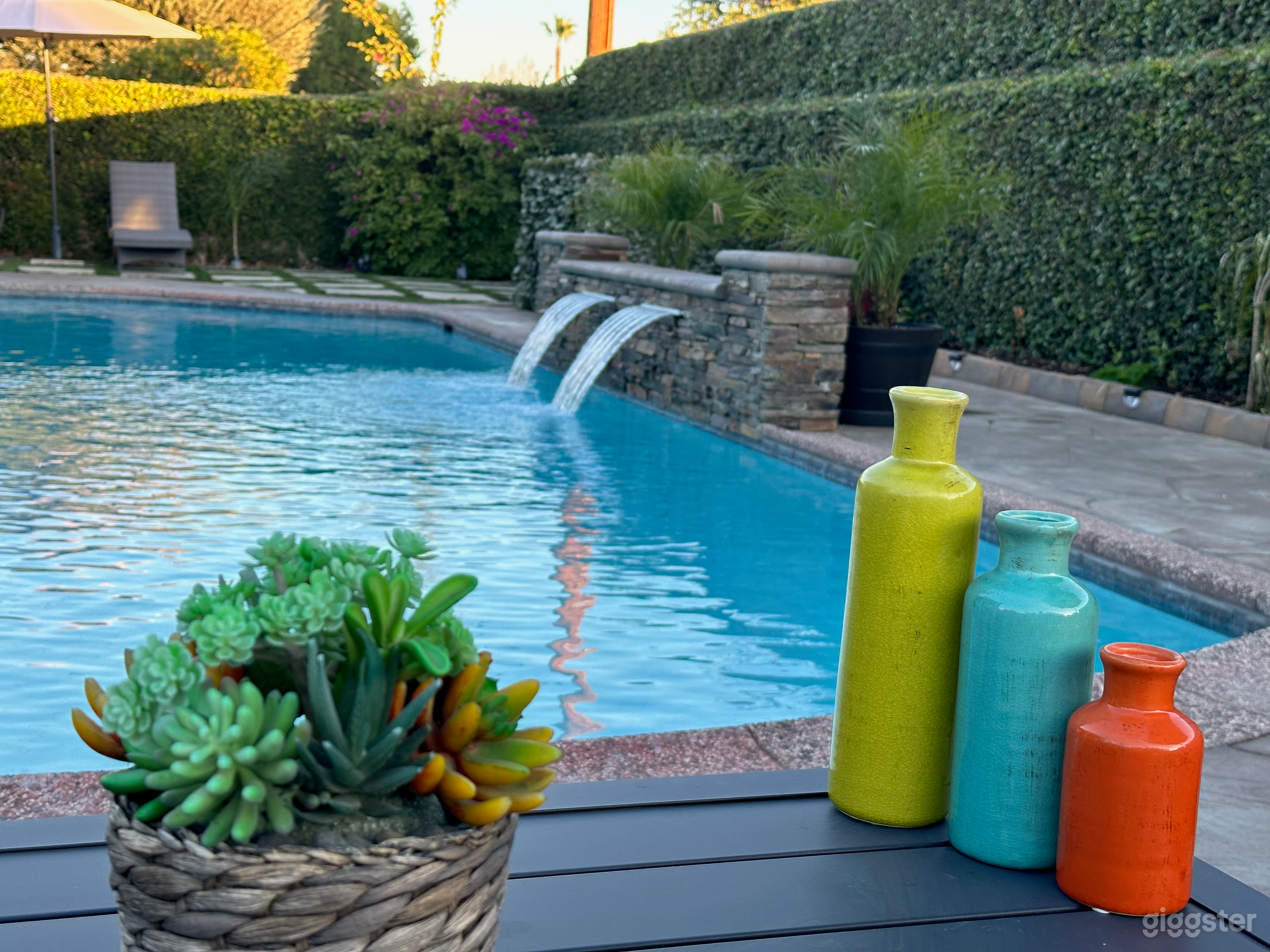 Spacious Outdoor Party Space With Sparkling Pool Photo 4