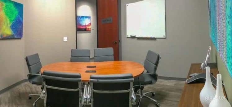 Accommodating Art Inspired 4-6 Person Conference Room Space in Vista Photo 1
