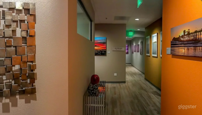 Accommodating Art Inspired 4-6 Person Conference Room Space in Vista Photo 2