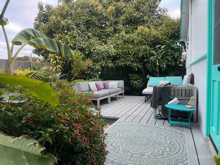  Lush tropical garden and banana farm 