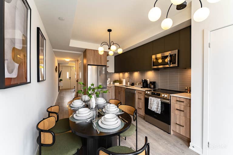  Stylish and New Mid-Century Modern Townhouse 