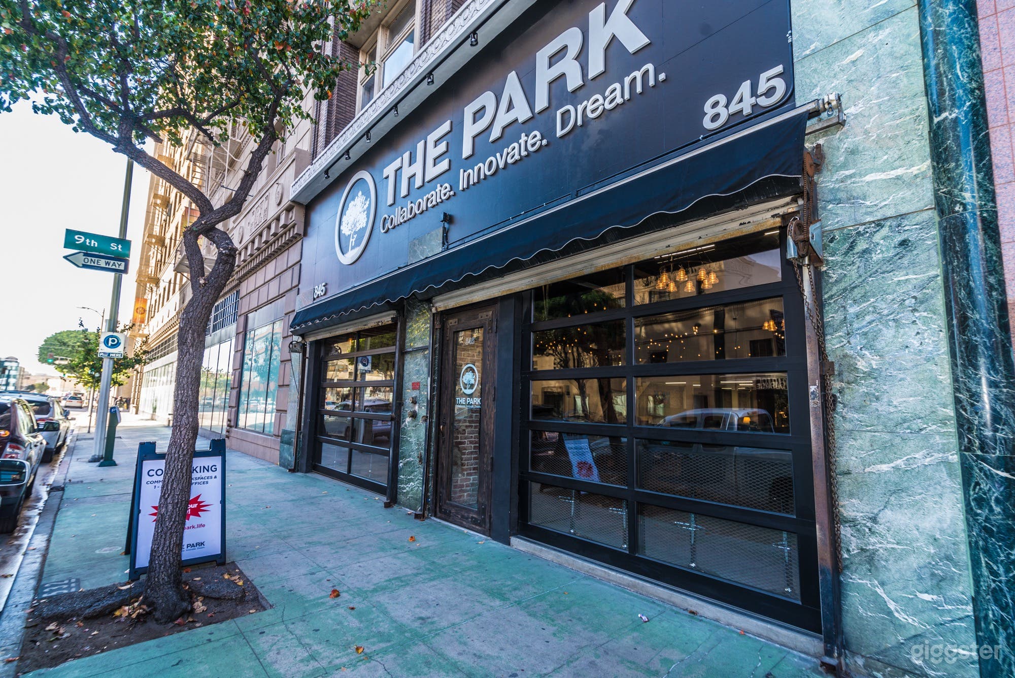 Glass garage doors that roll up if desired