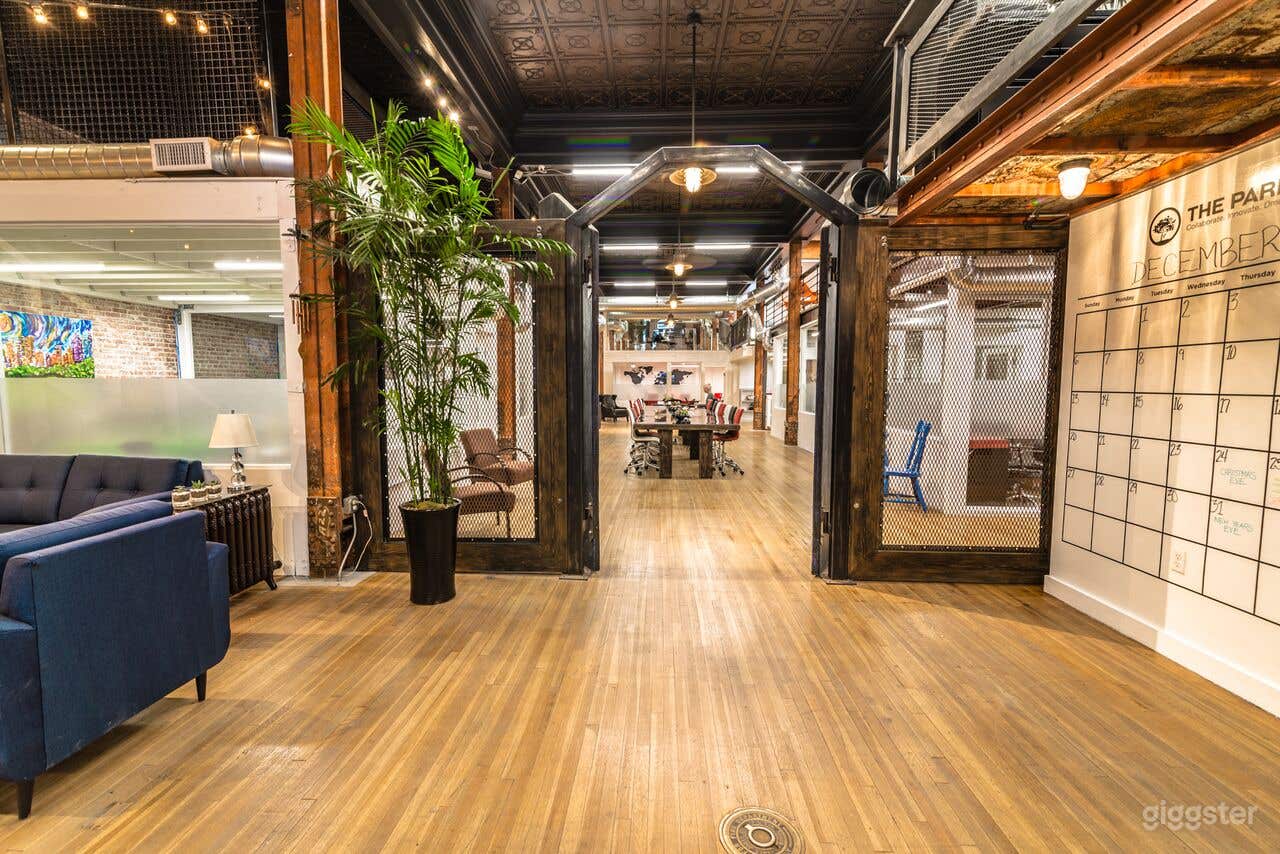 Blue wood interior doors