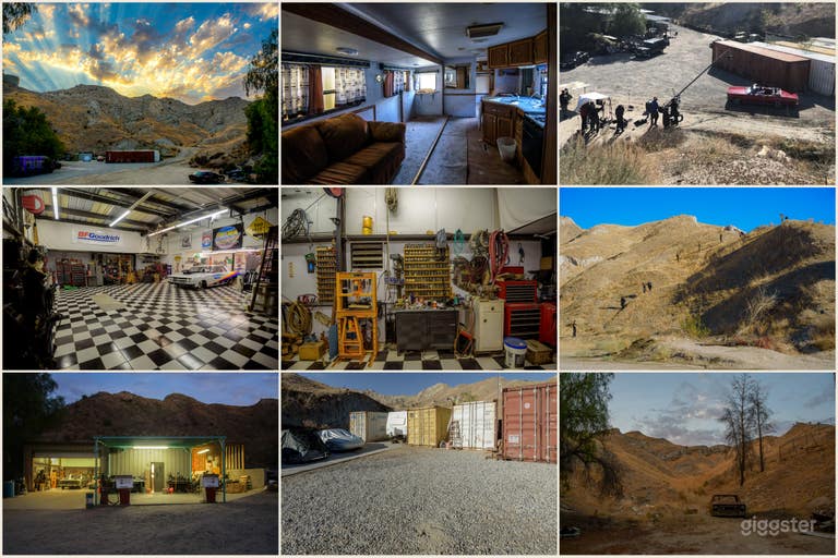  Western, true crime, Horror, Gas Station, Auto Shop, Industrial Bldg, Shipping Containers,  Open Land, Stunts, Canyons, Rustic Textures 