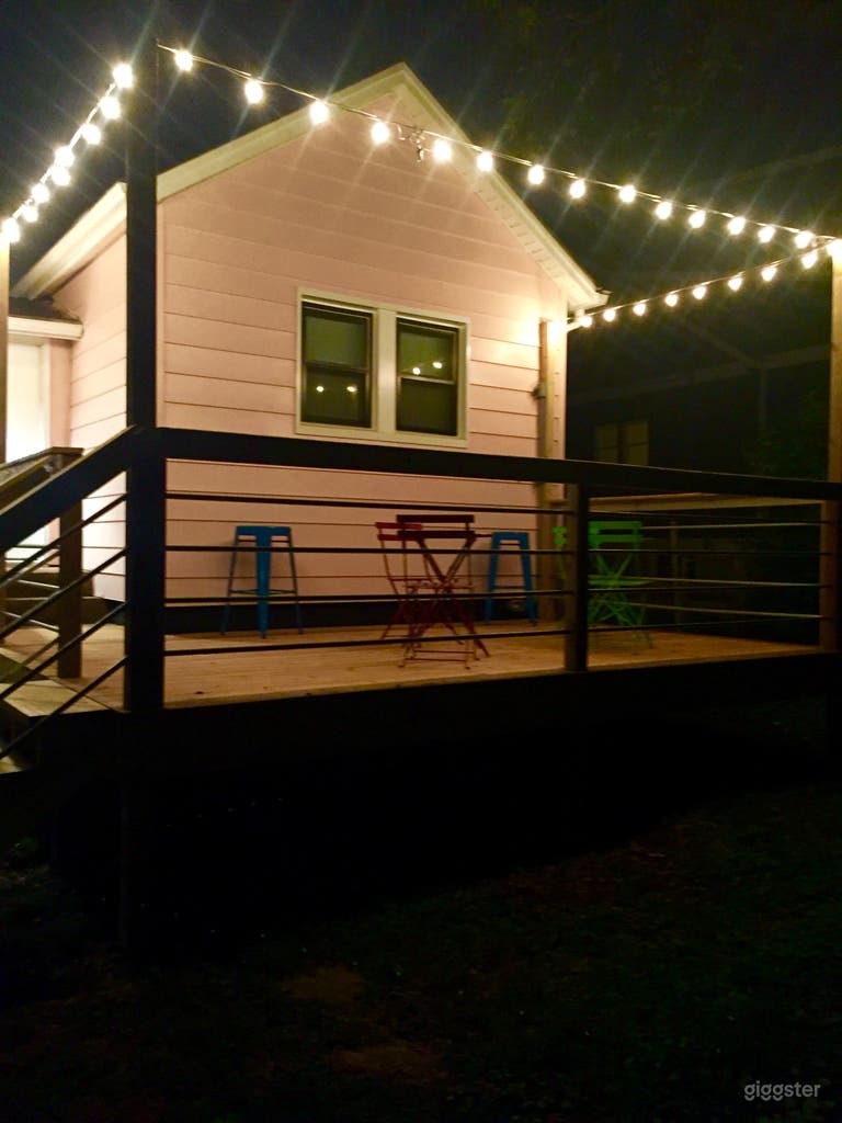  Back deck with lights! 