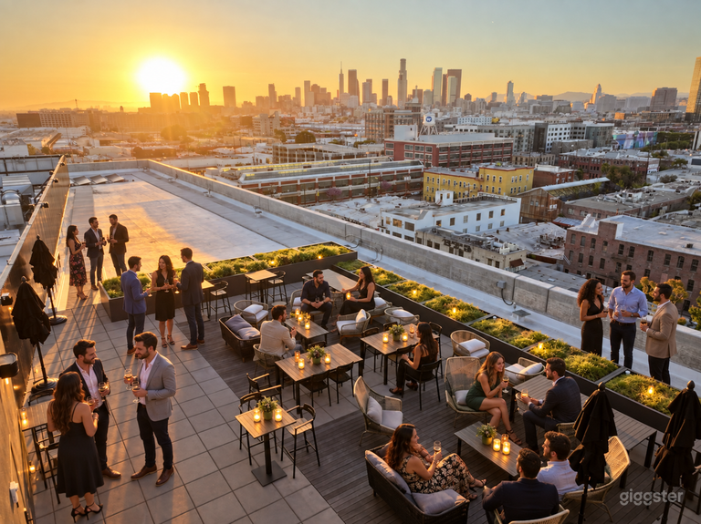 Luxury Rooftop Lounge Space w/ Skyline View 