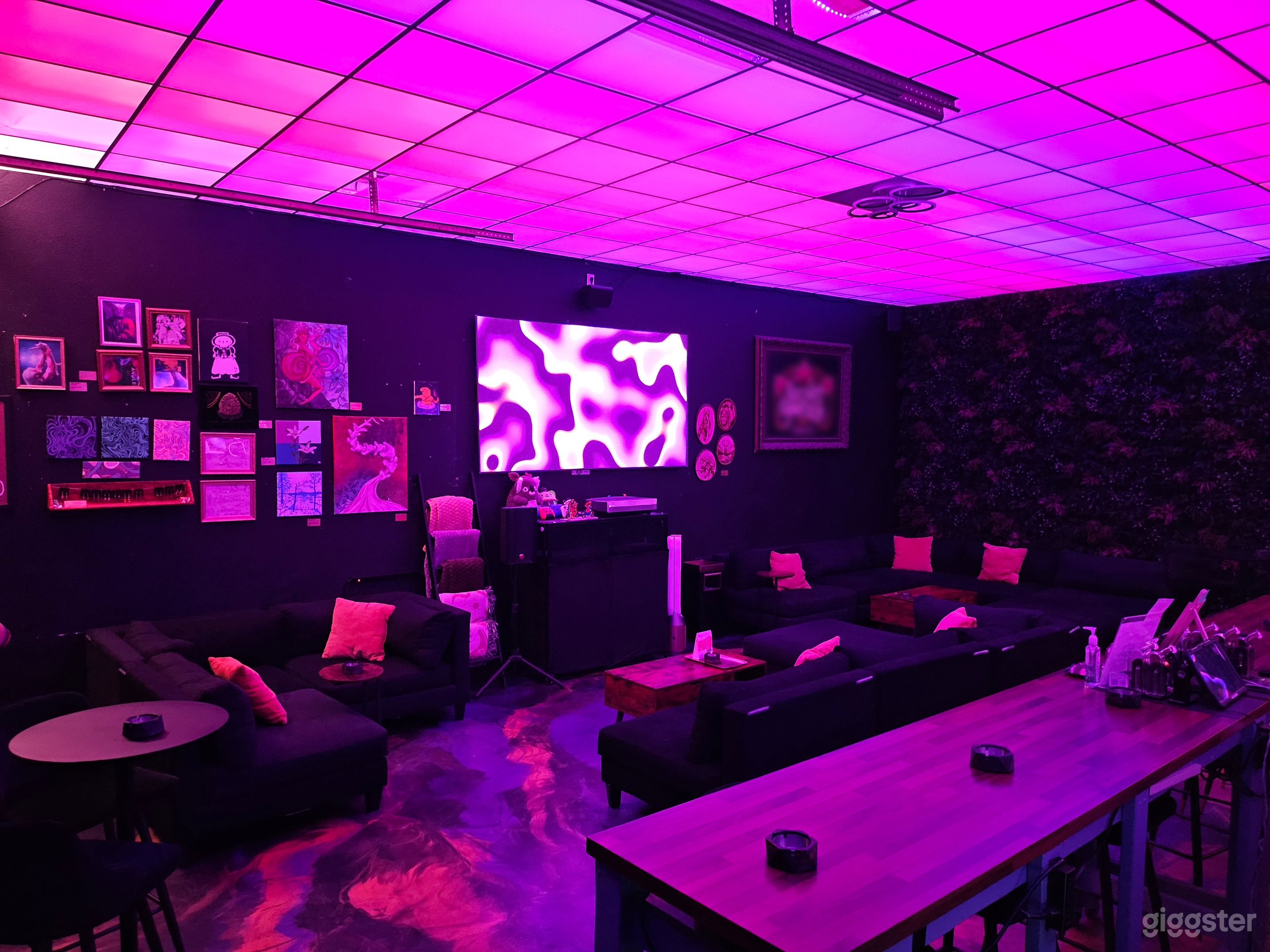Downtown neon-lit lounge with a modern, immersive atmosphere Photo 3