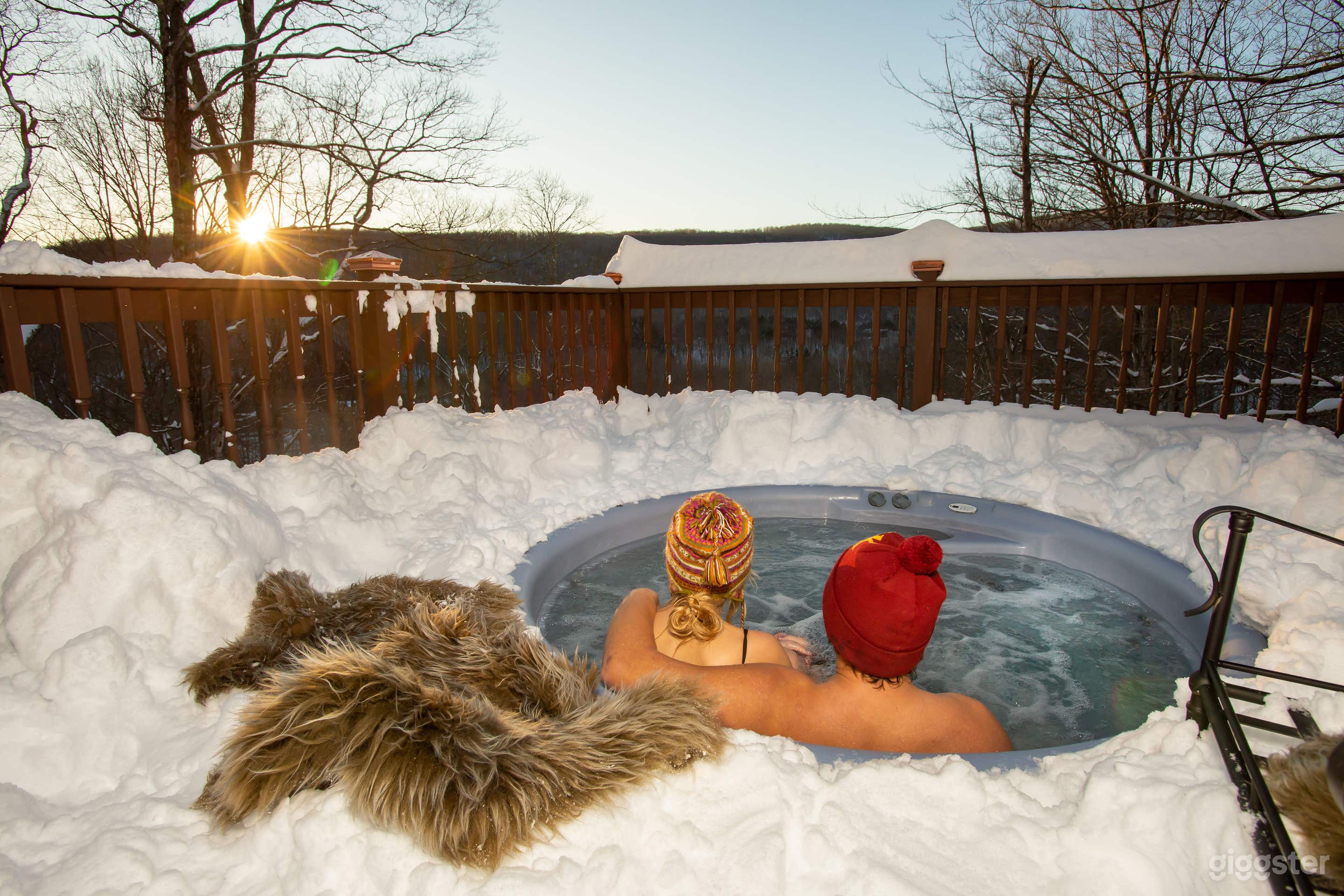 Hot tub winter 