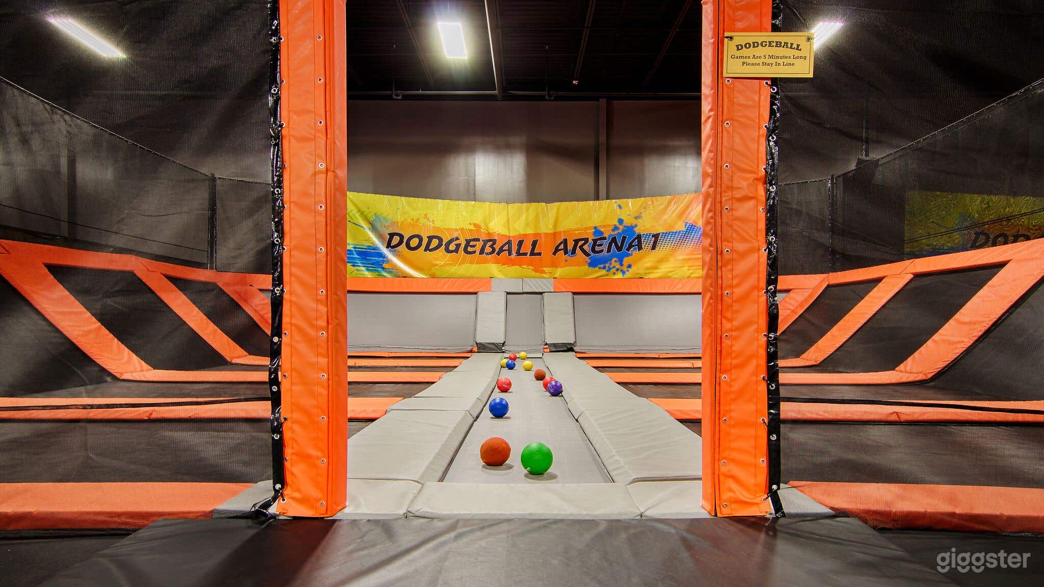 trampoline dodge ball arena