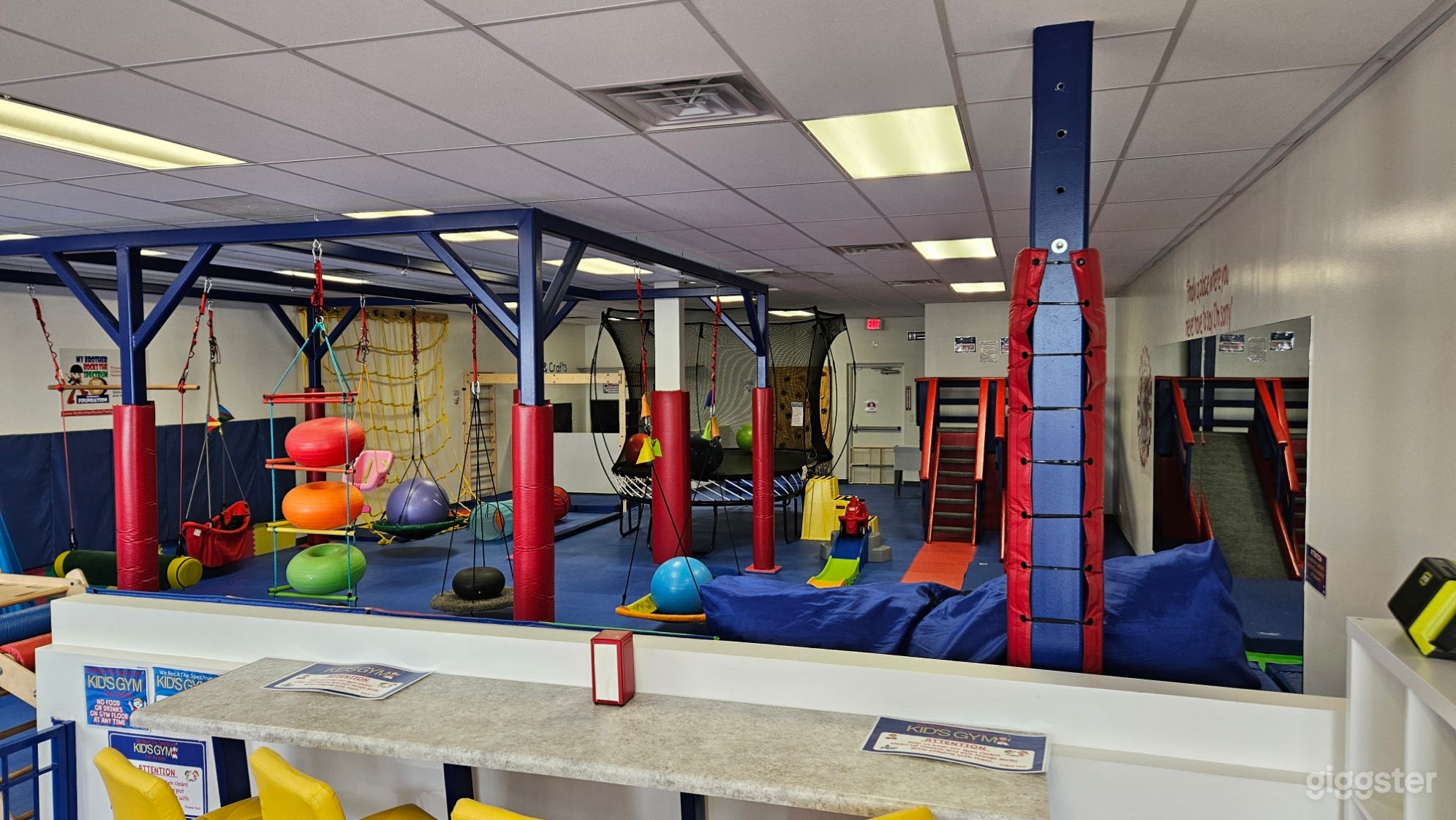 First view when entering the Gym