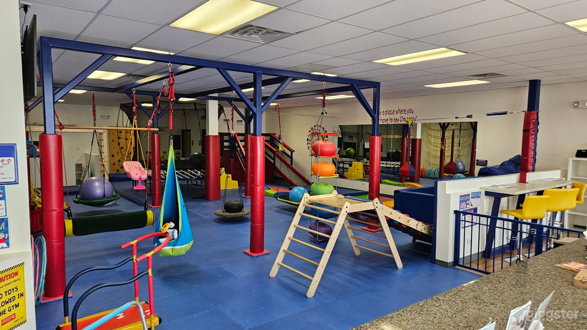 View from behind the front counter