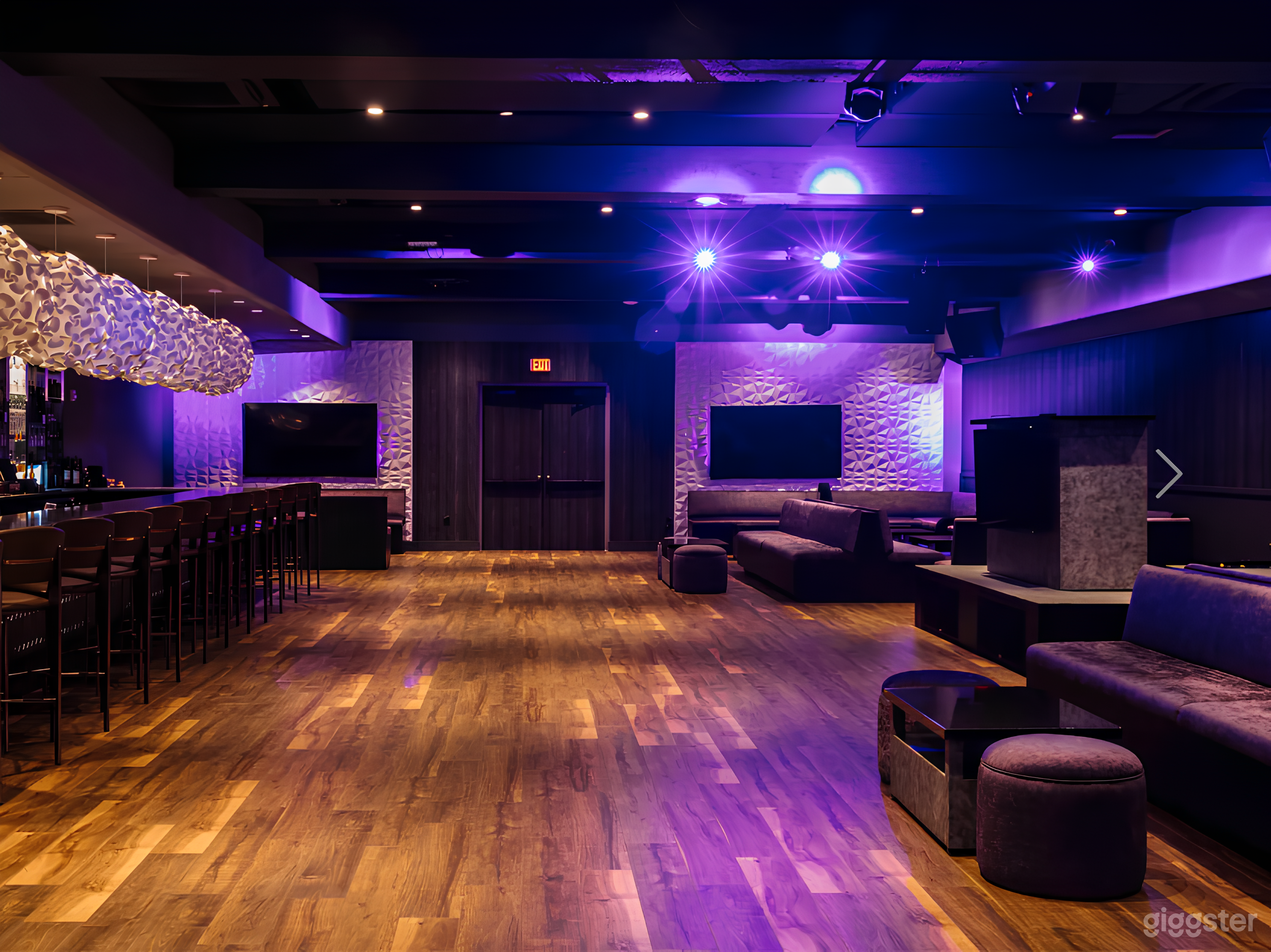 Vibrant Chic Lounge with Bar Photo 2