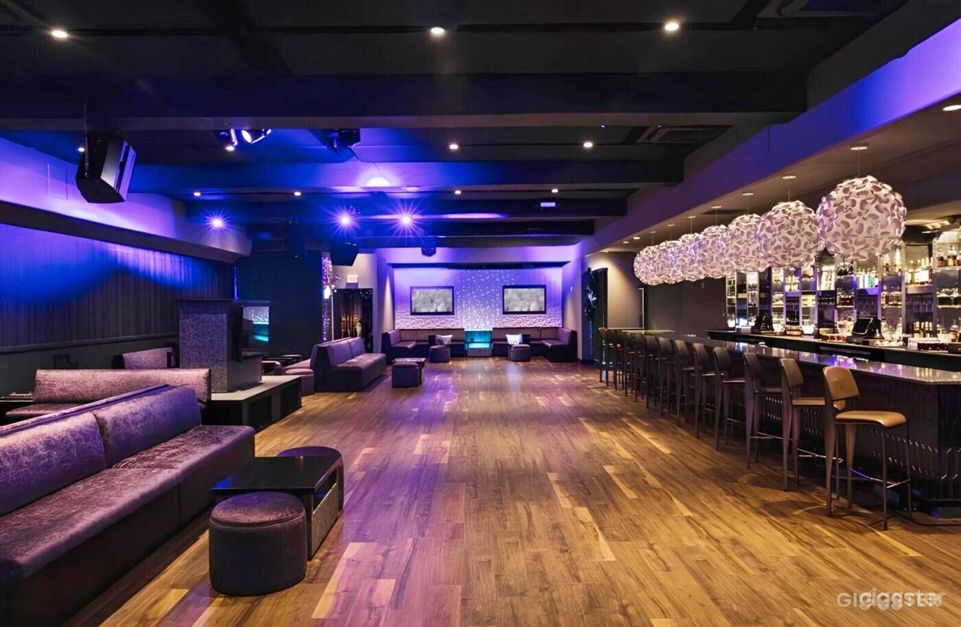 Vibrant Chic Lounge with Bar Photo 1