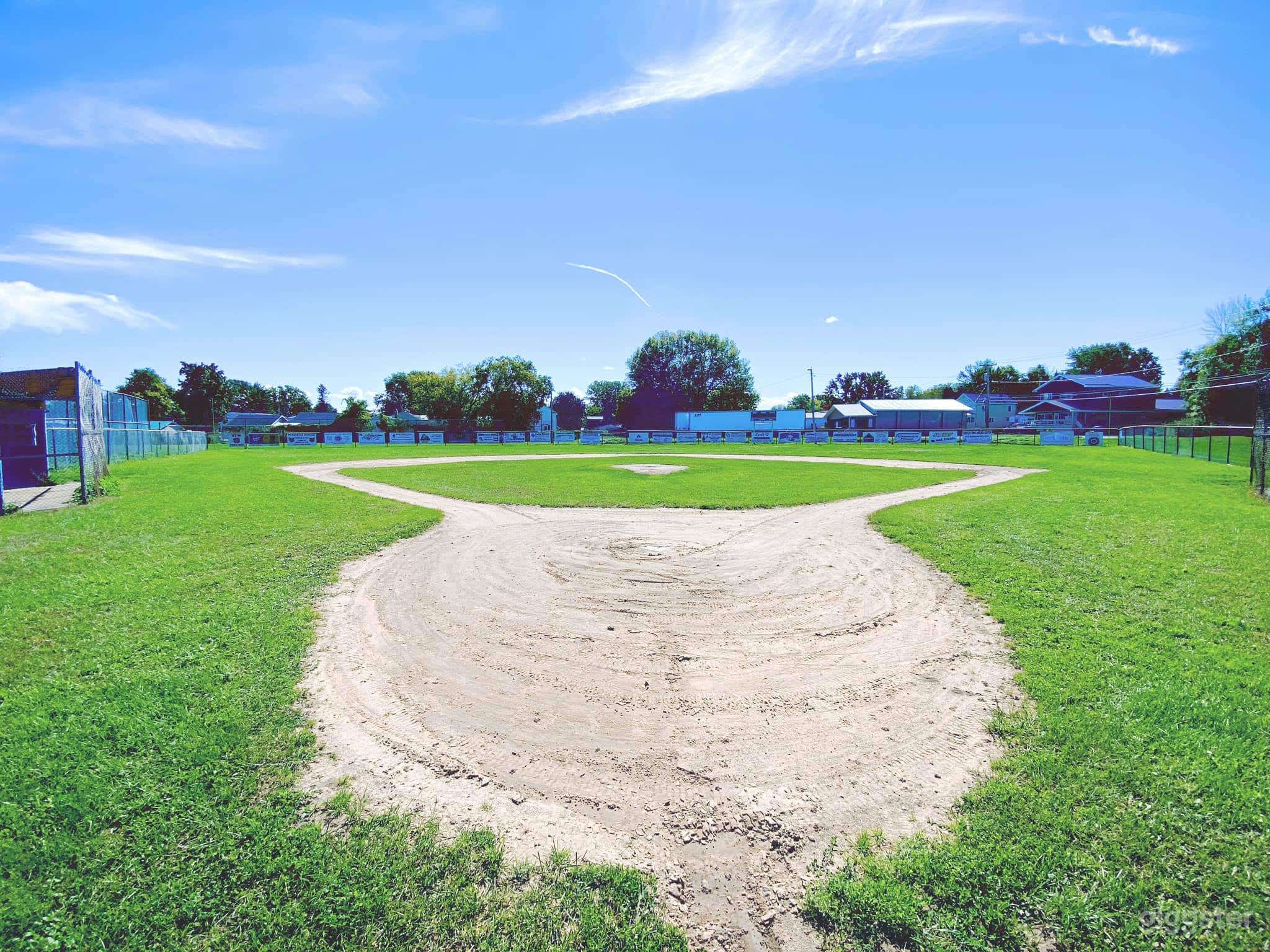 North Main Baseball field in the summer. 