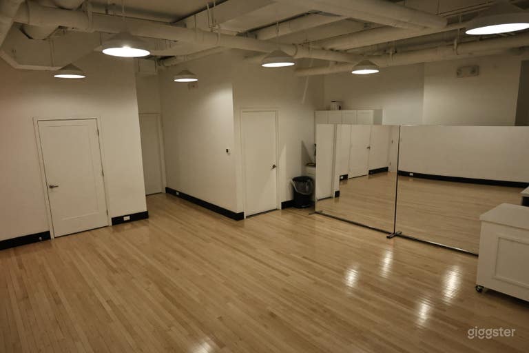  Spacious 510 sq. ft. Studio with Mirrors, Wood Floors 