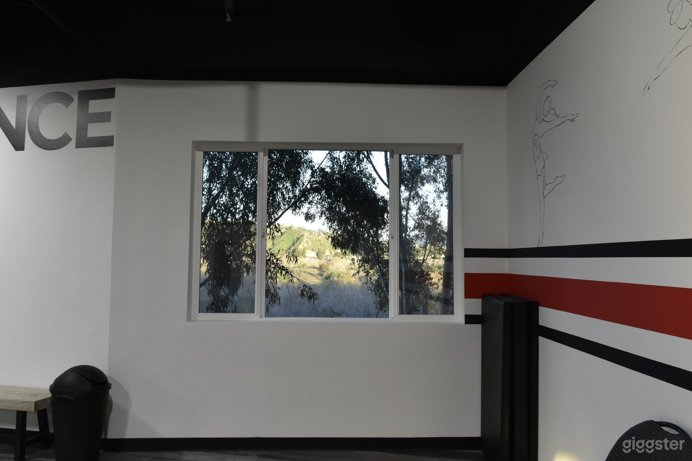 Large Window facing forest