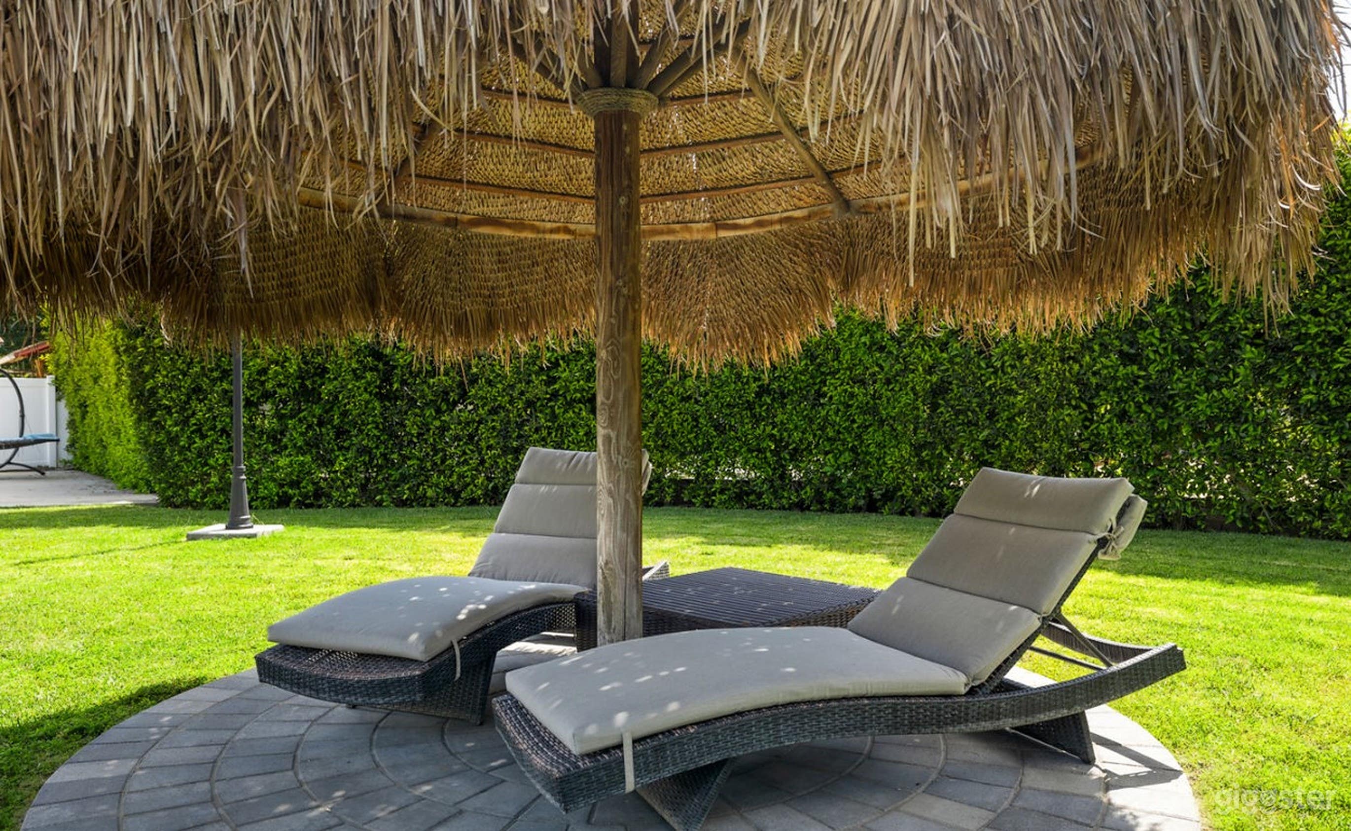 Sunny Poolside Paradise With Mexican Palapa Photo 3