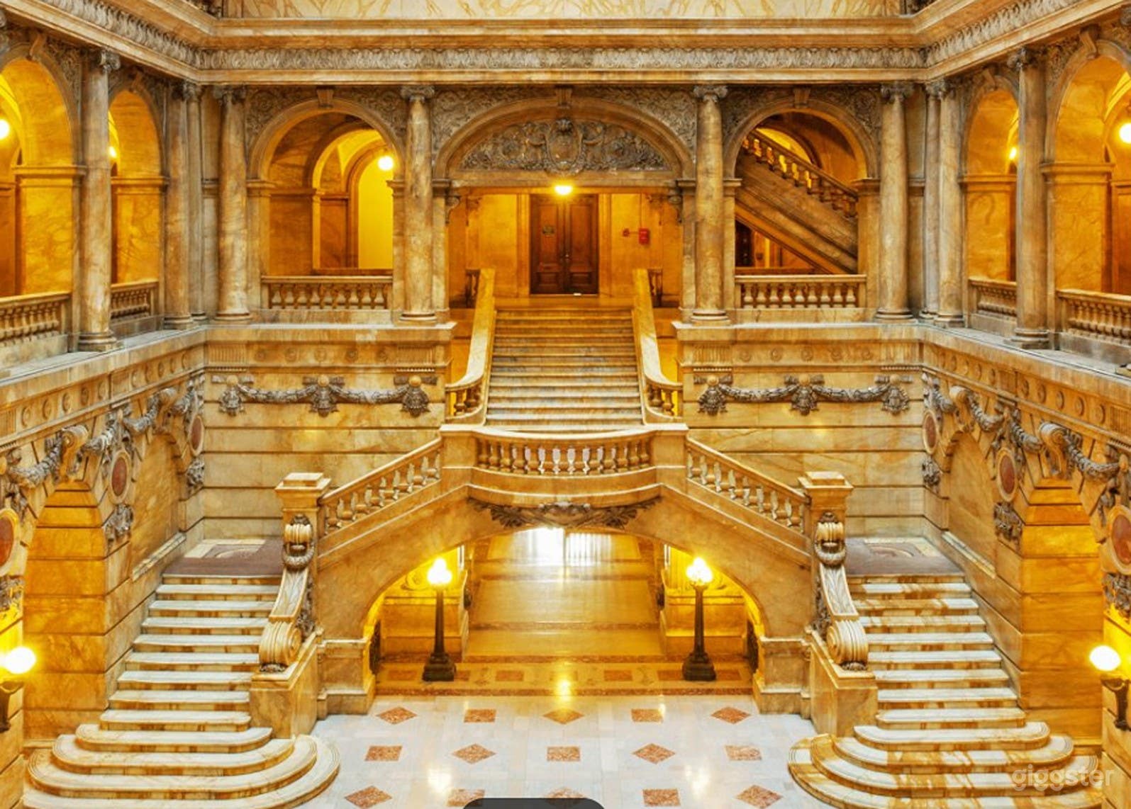 Grand Staircase Area – Iconic Marble Backdrop for Photoshoot Photo 1