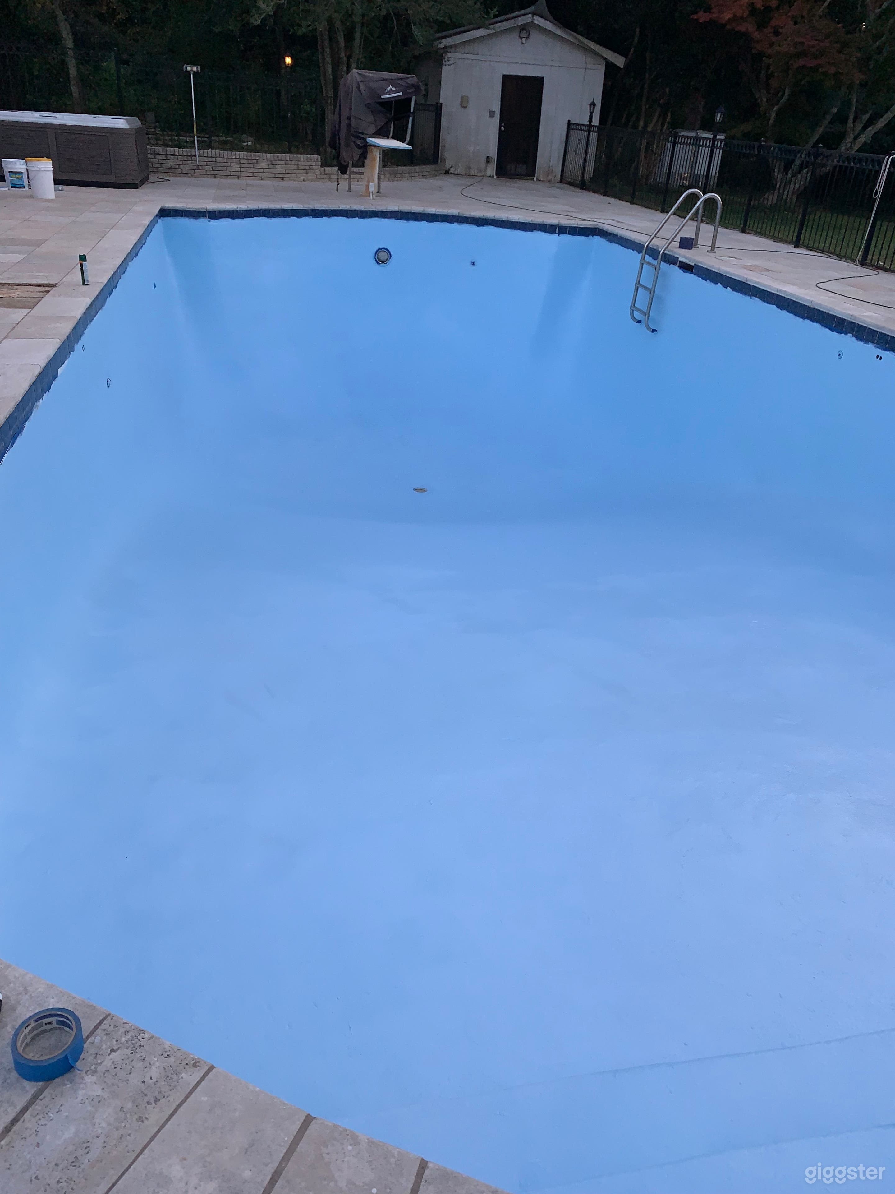 Pool - drained and resurfaced 