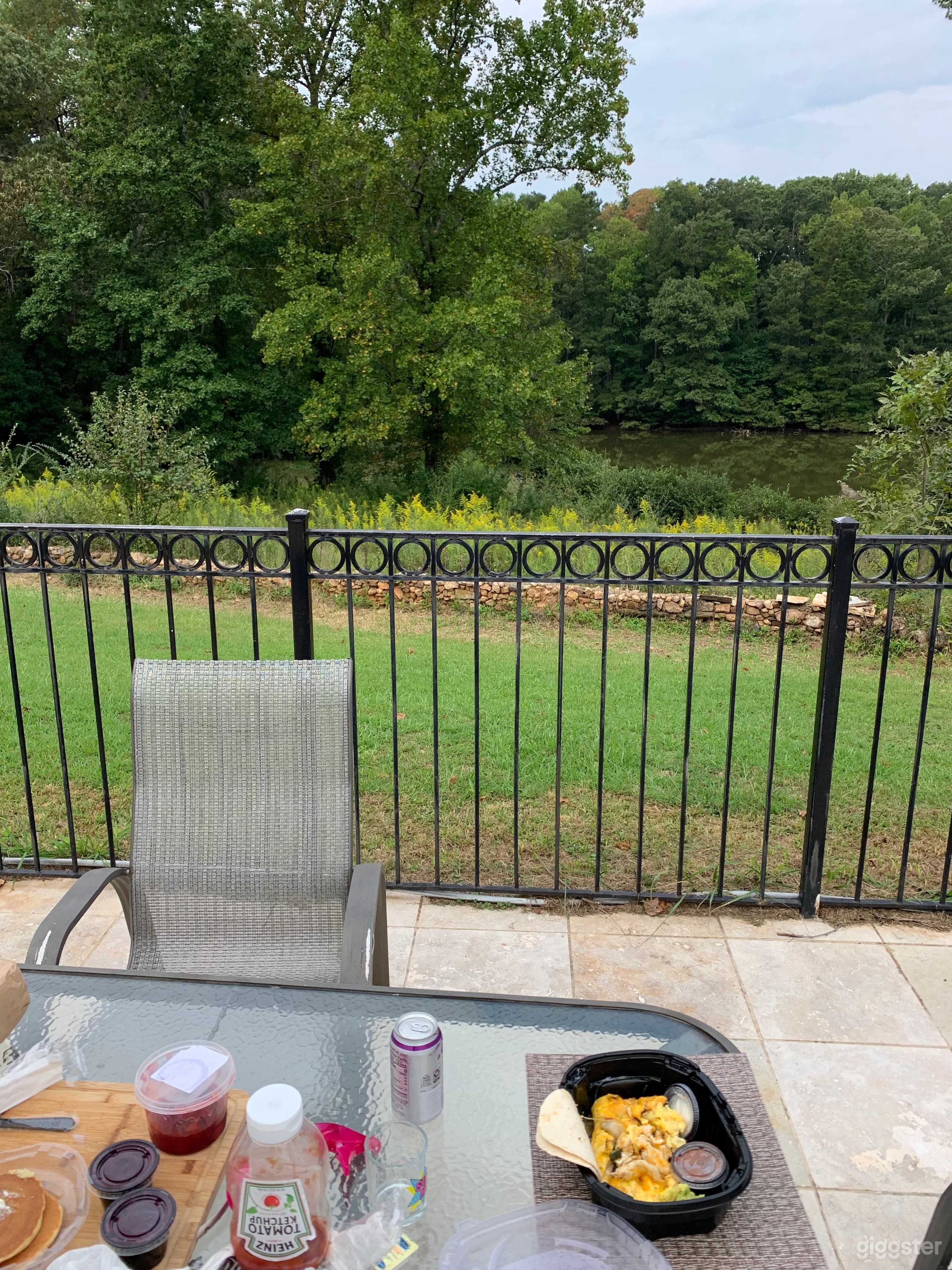 Pool area - looking towards the lake