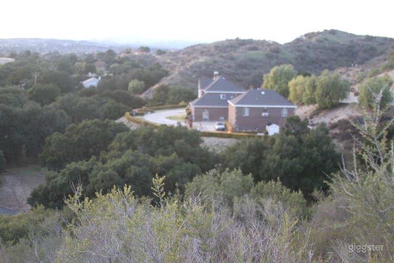  View from East side hill, part of the property.  
