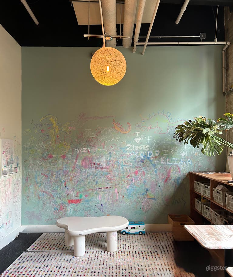  Charming Two-Story Restaurant with Arched Windows & Art Wall 