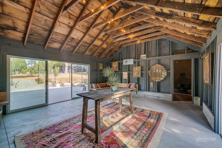  Inside Barn can be used for gatherings, dining, gallery, workshops, exercise, etc. 
