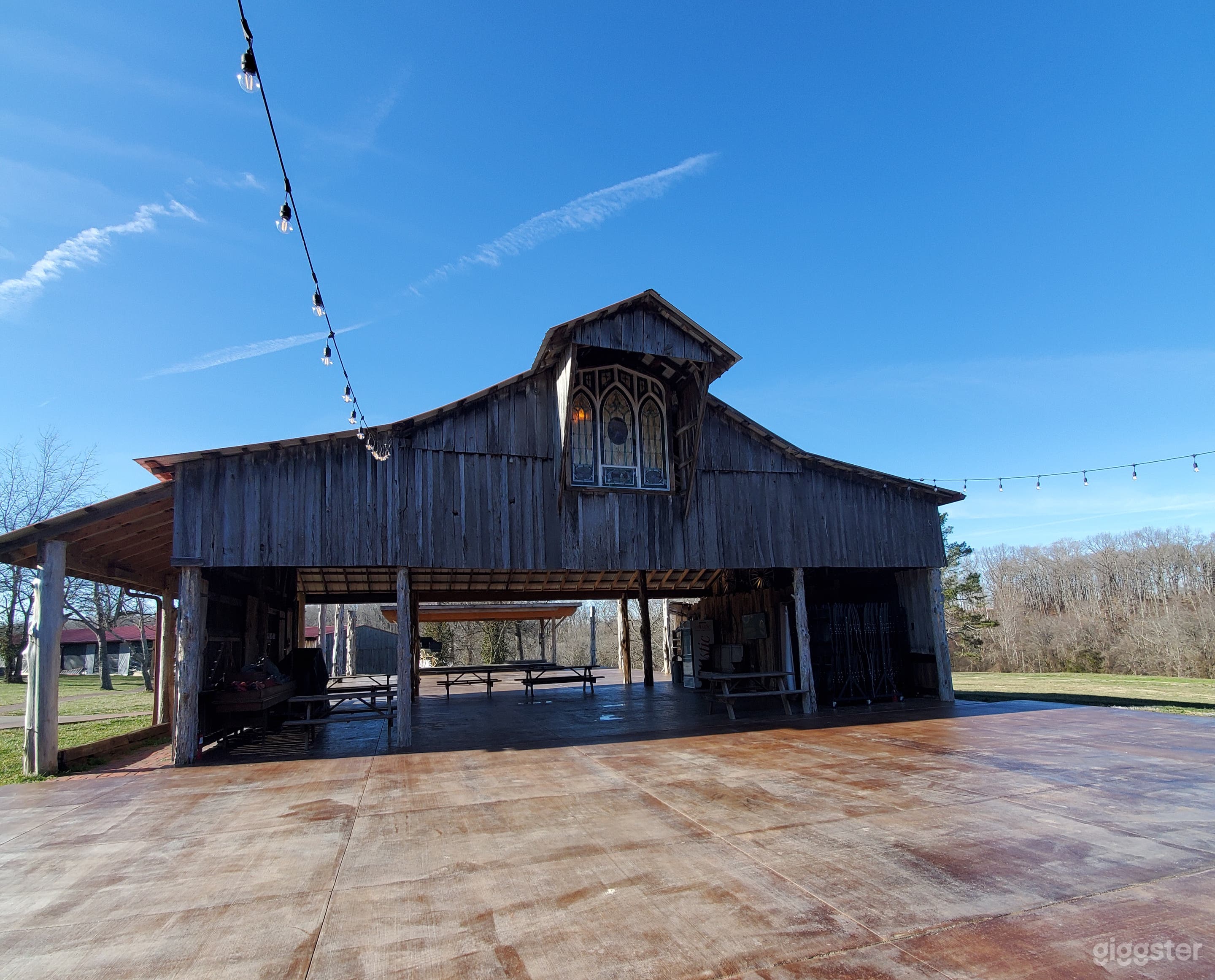 Our rustic barn during the day time. 