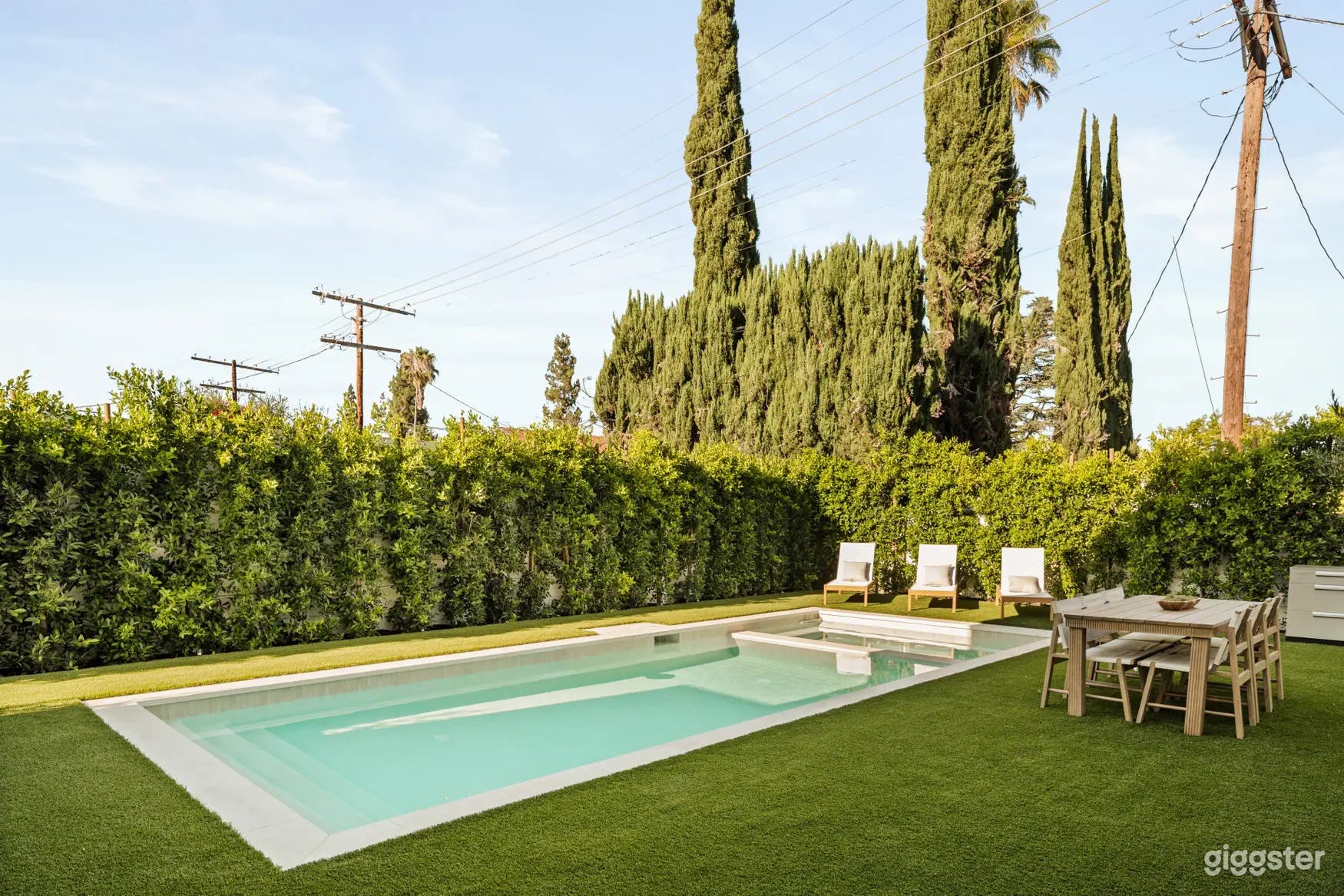 Modern Private Pool & Backyard Oasis with Sleek Architecture Photo 1
