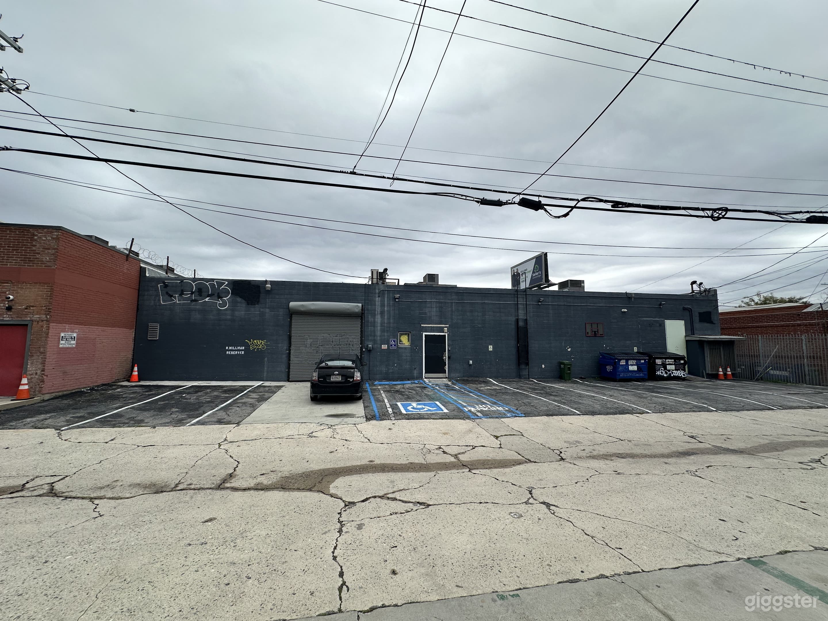 Back of Building - Elephant Door - Parking Lot