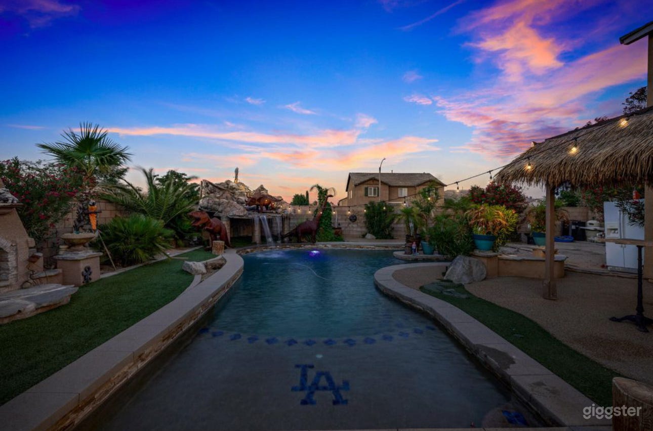 Jurassic Park | Resort-Style Backyard Pool Oasis Photo 1