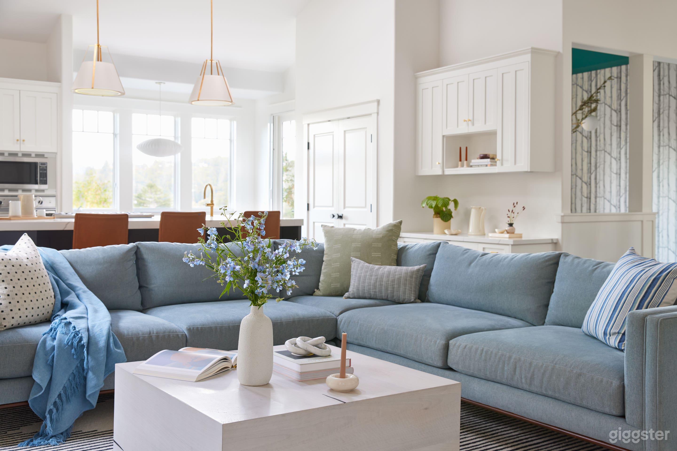 Open kitchen and living space