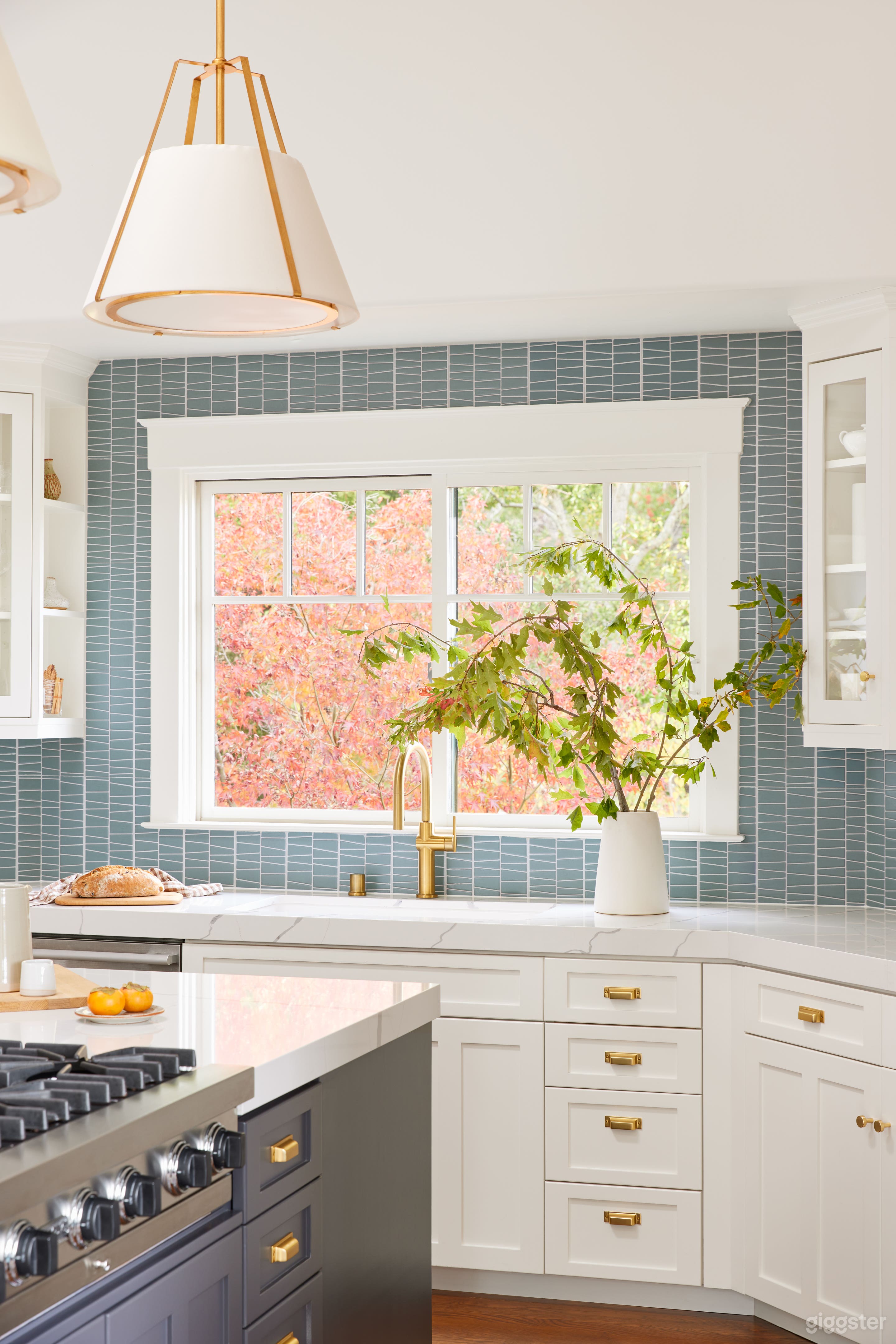 Open kitchen sink area